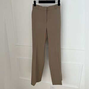 Babaton Beige “Agency” Straight-Leg Dress Pants